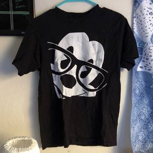 Black mickey graphic tee
